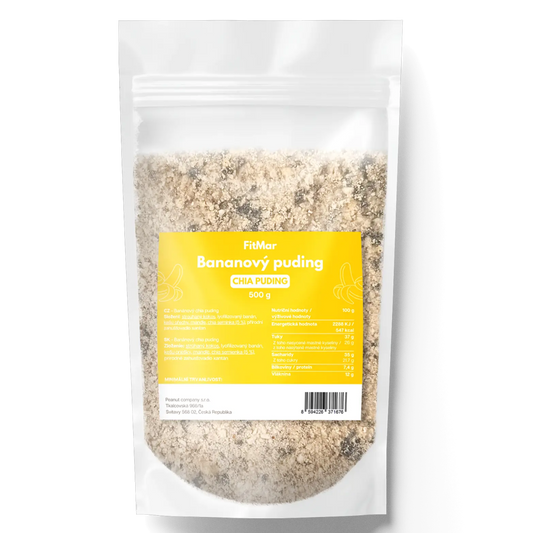 FitMar Banánový chia puding 500 g - FitMar.cz