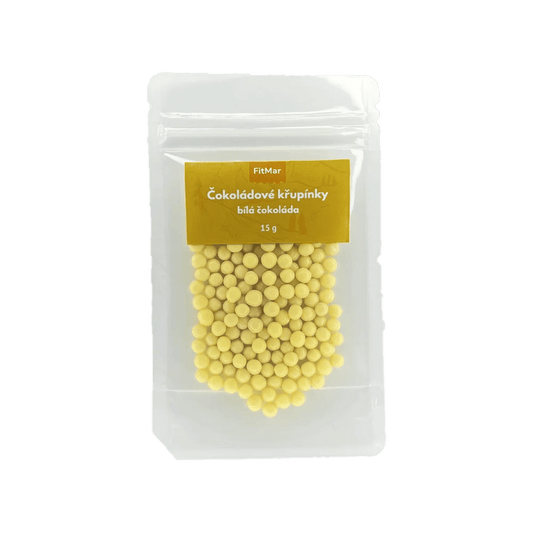 Křupinky do krému - bílá čokoláda 15g - FitMar.cz