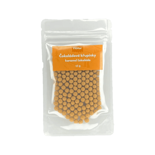Křupinky do krému - karamelová čokoláda 15g - FitMar.cz