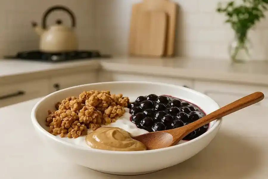 🥣 Domáca granola s arašidovým maslom Slaný karamel - FitMar.cz