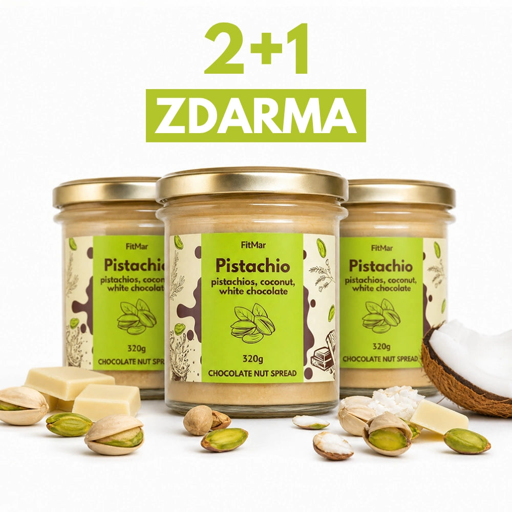 2+1 ZADARMO Pistáciový krém s kokosom a bielou čokoládou