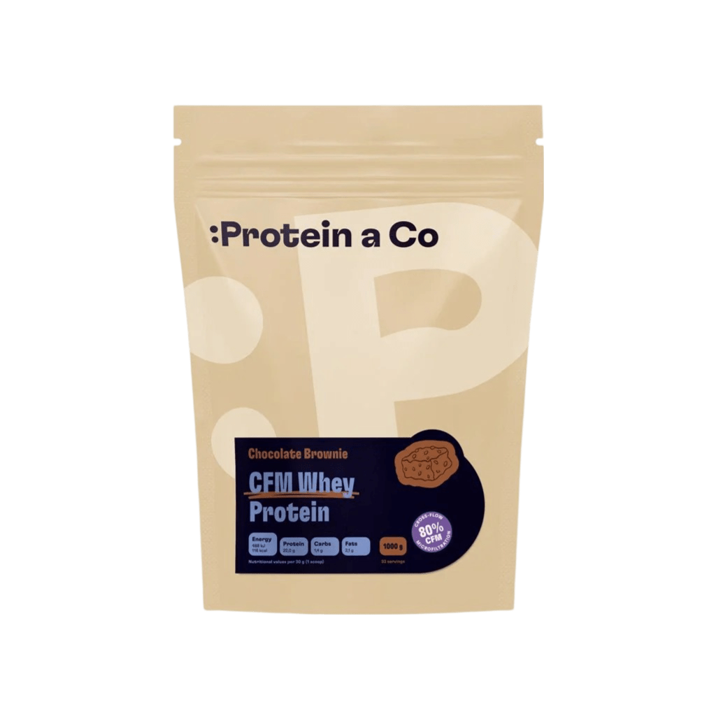 CFM WHEY PROTEIN 80 1 kg – Čokoládový brownie - FitMar.cz