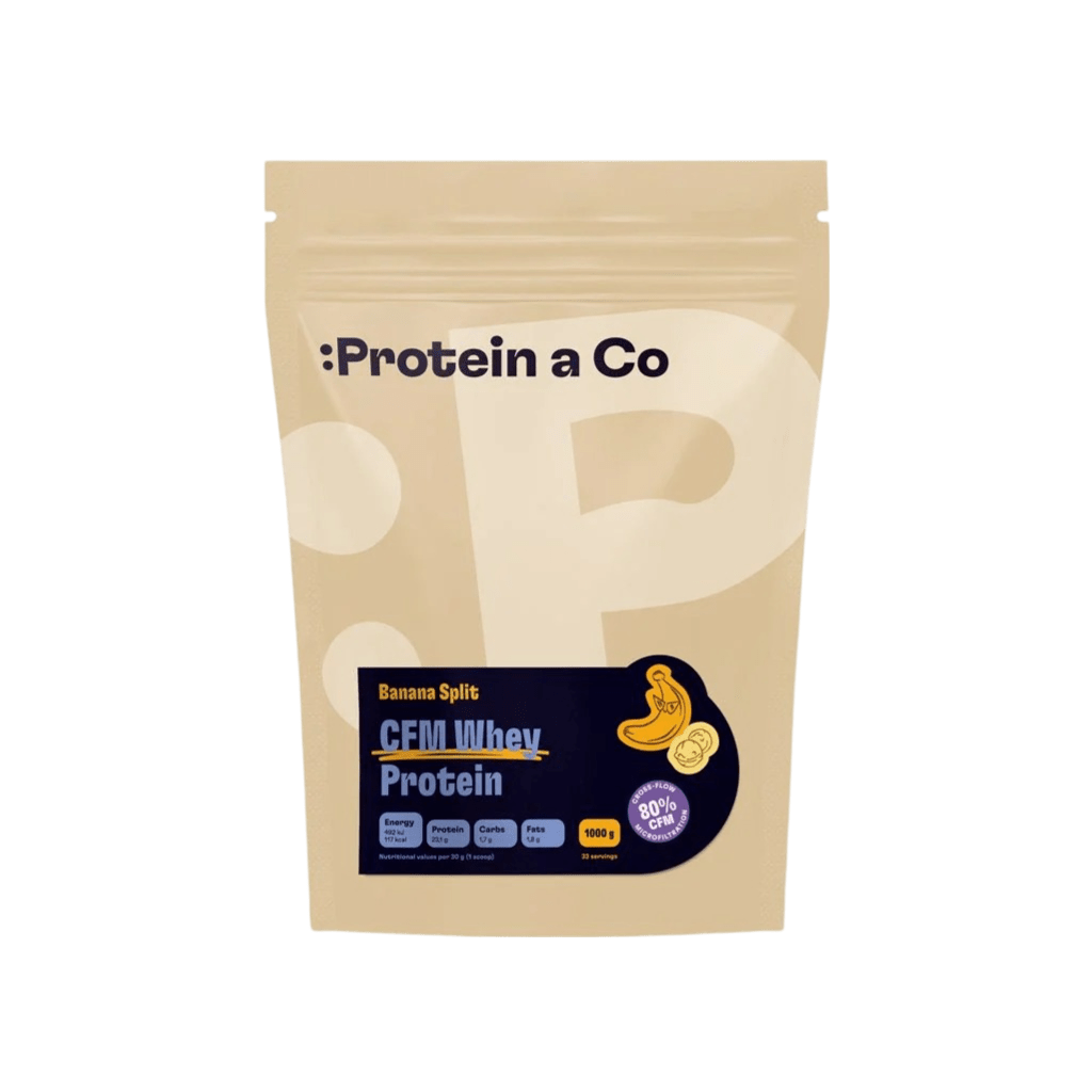 CFM WHEY PROTEIN 80 1 kg – Bananensplit - FitMar.nl