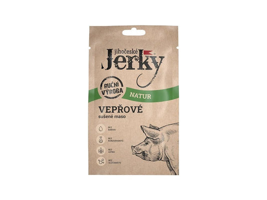 Jihočeské Jerky vepřové natur 20 g - FitMar.cz