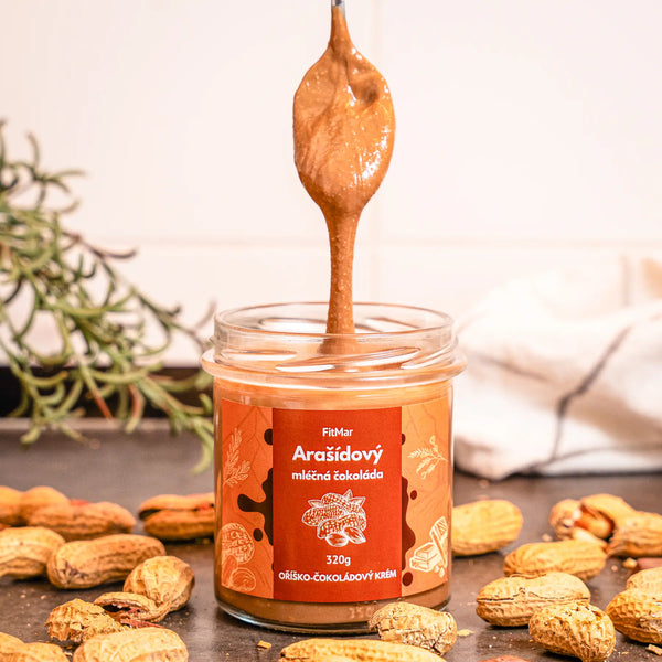 Arašídový krém s mléčnou čokoládou - FitMar.cz