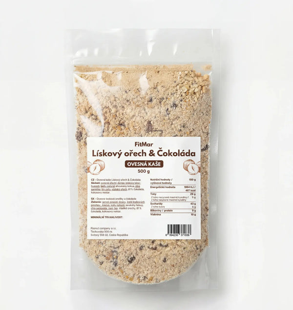 FitMar ovsená kaša lieskový orech a čokoláda 500 g 