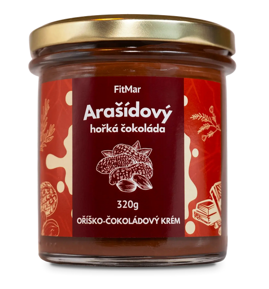 Arašidový krém s horkou čokoládou