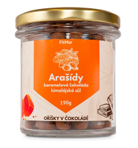 Arašídy v karamelové čokoládě s himálajskou solí - FitMar.cz