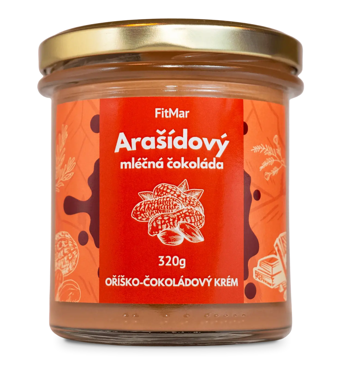 Arašídový krém s mléčnou čokoládou - FitMar.cz