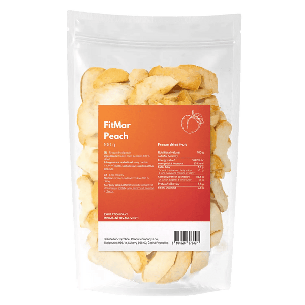 Broskev plátky lyofilizované - FitMar.cz