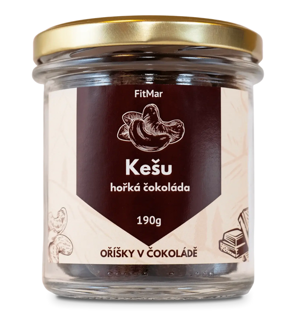 Kešu v hořké čokoládě - FitMar.cz