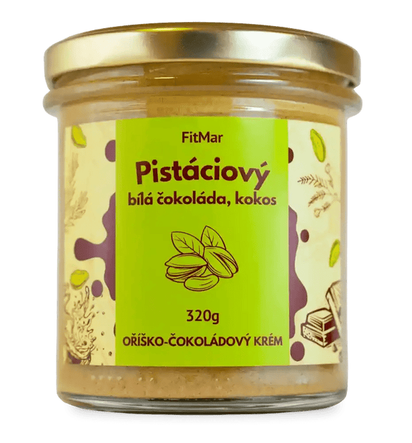 Pistáciový krém s kokosem a bílou čokoládou - FitMar.cz