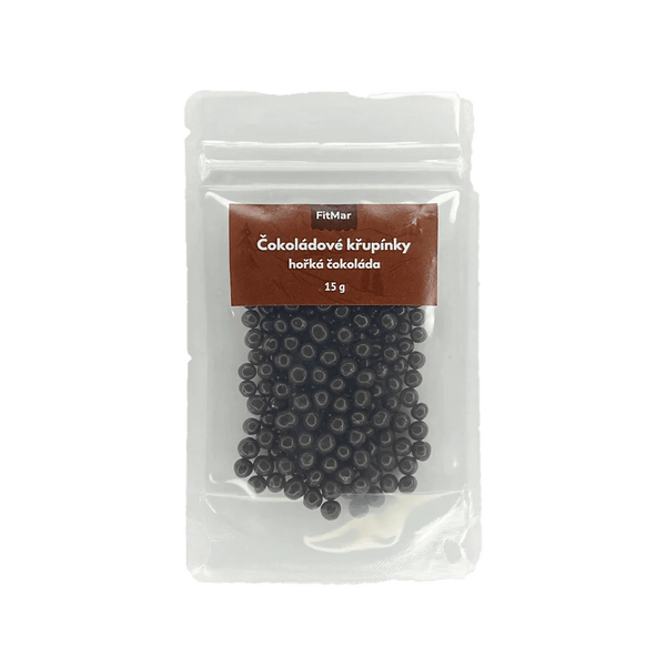 Křupinky do krému - hořká čokoláda 15g - FitMar.cz