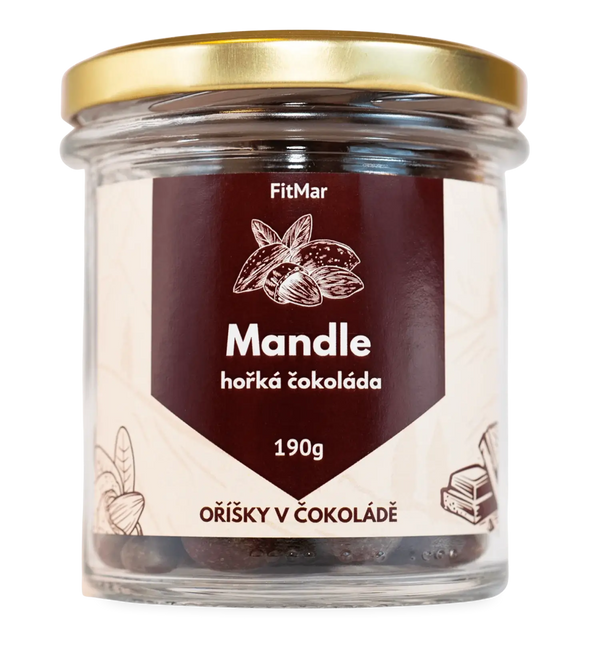 Mandle v hořké čokoládě - FitMar.cz