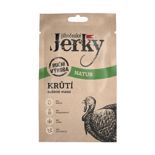 Juhočeské Jerky morčacie natur 20 g