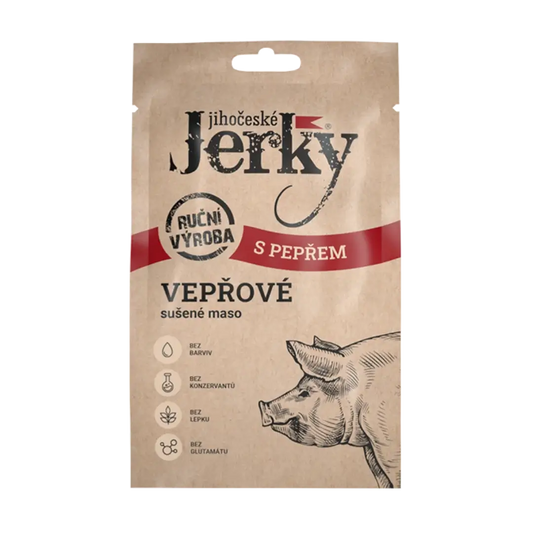 Juhočeské Jerky bravčové s korením 20 g